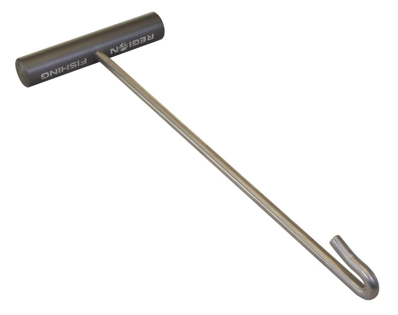 Region Fishing Heavy Duty Saltwater Fish Hook Remover | Aluminum and Stainless Steel Dehooker | 10" Long (Gun Metal) - Image 1